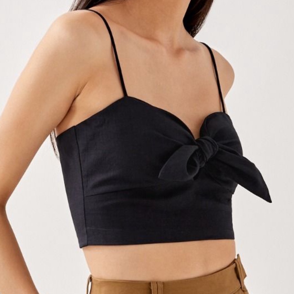 Love Bonito Kailyn Textured Padded Bustier Top Size XS